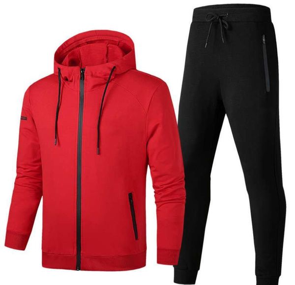 

mens designer sports tracksuits fashion active hooded hoodies pants 2pcs clothing sets hombres suits, Gray