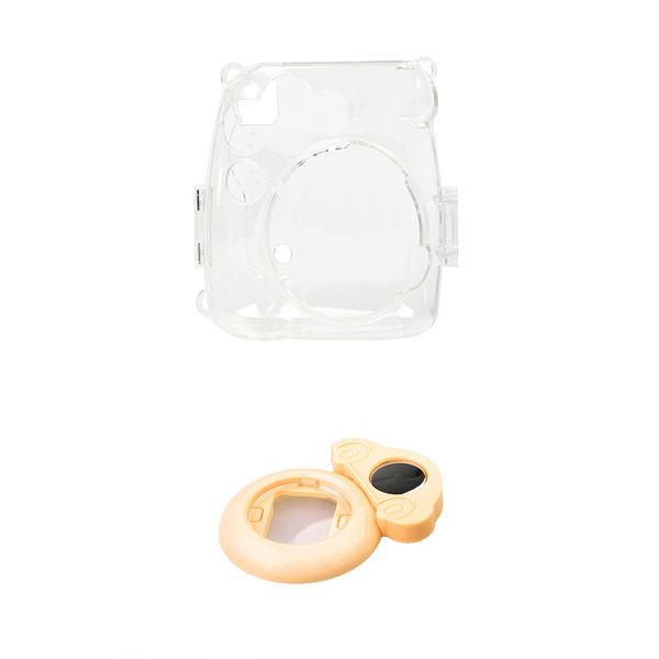 

clear hard case cover+filter lens for instax mini8/8+/9 camera