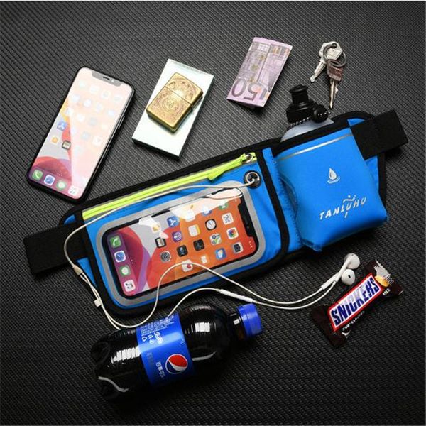 

new running waist bag tanluhu 0308 nylon touchscreen marathon bag outdoor climbing hiking kettle sports