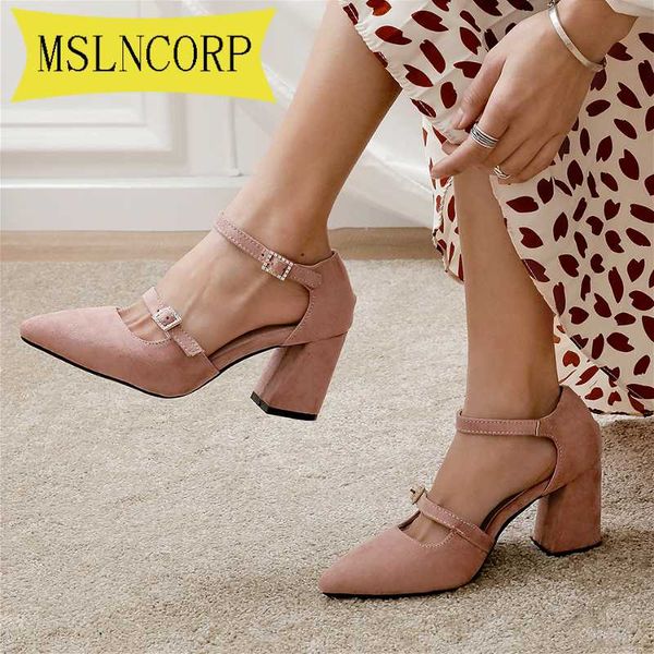 

plus size 34-48 classic high heels women's sandals summer shoes ladies strappy pumps platform heels woman ankle strap shoes, Black