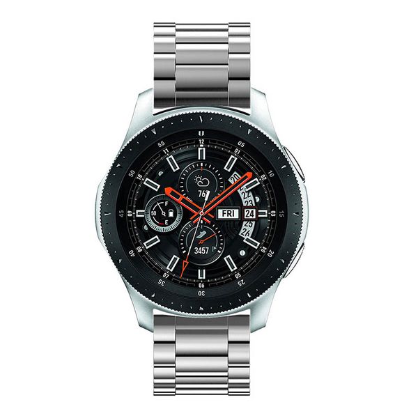 

stainless steel wristband replacement strap accessories for samsung galaxy watch 46mm kng88, Black;brown