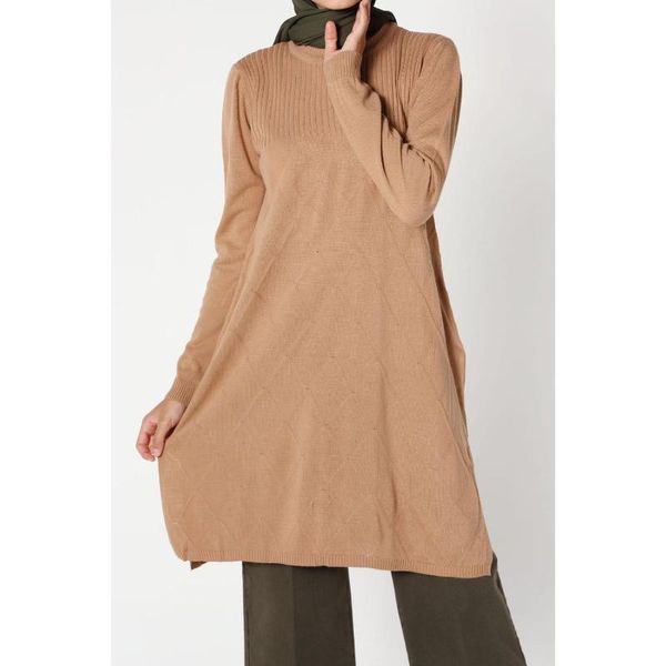 

knitwear tunic, White