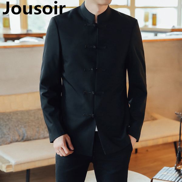 

vintage tang suit mens tunic wedding chinese traditional clothes golden cd5, Gray