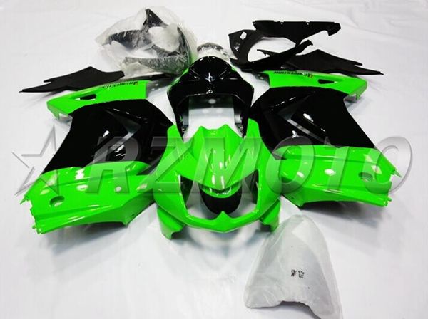 

injection mold new abs motorcycle full fairings kits fit for kawasaki ninja250r ex250 zx250r 250 2008 - 2014 body set green black