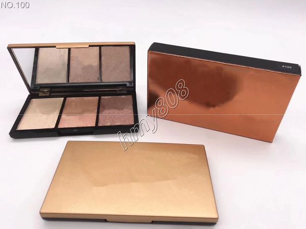 

3Color Makeup Face Bronzers Highlighters Палитра пудры Shimmer Glow Контур лица Контур Bronzing Powder Maquillage