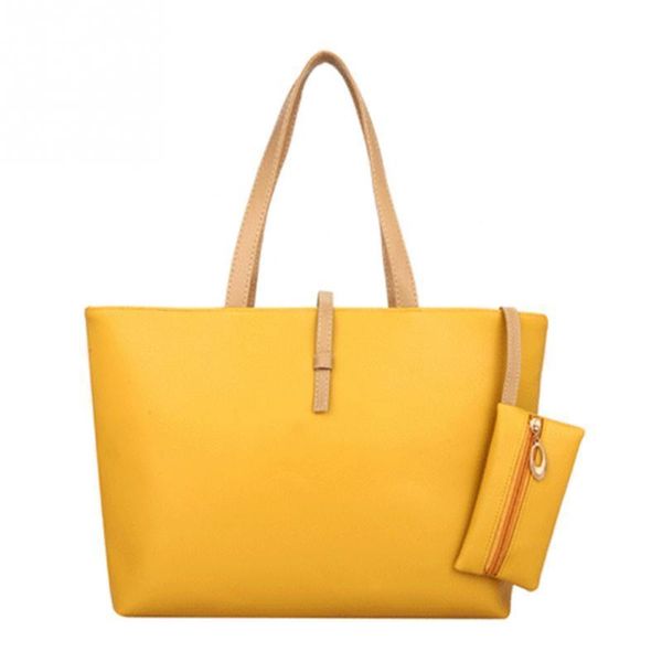

new women pu leather handbags and purses 2 pcs/set ladies shoulder bag casual crossbody messenger tote bag sac main femme