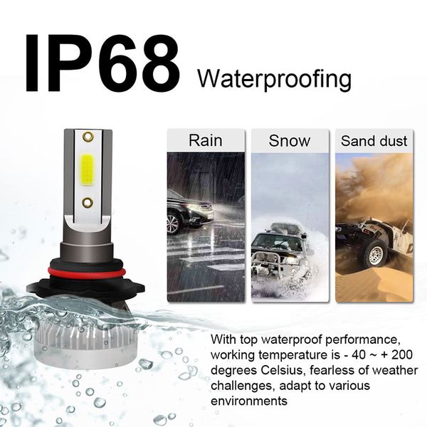 

vehemo 9005/9006/h11/h4 18w led fog light led headlight car styling lighting assembly automobile universal front lamp