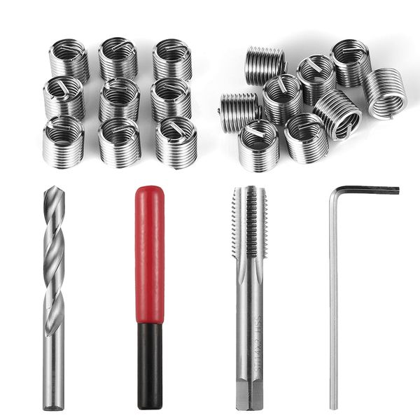 

1set durable metric thread repair insert kit m4 m5 m6 m8 m10 m12 m14 for helicoil pro coil car automotive tools