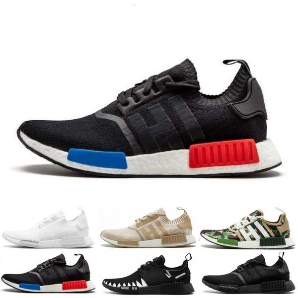 

qualitys nmd r1 oreo runner japan nbhd primeknit og triple black white camo running shoes men women nmds runners xr1 sports trainers 36-45
