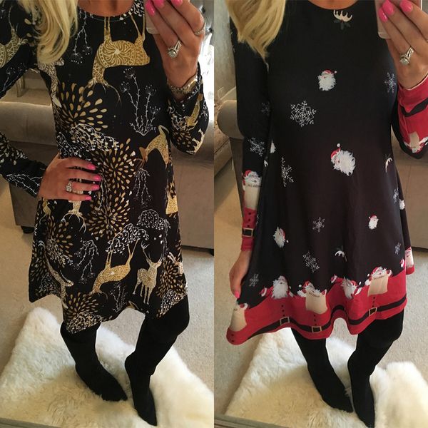 

женская платье конструктора женской одежды зимы вскользь новый длинным рукавом рождество мини цветочный плюс размер платья дизайнер одежды f, Black;gray