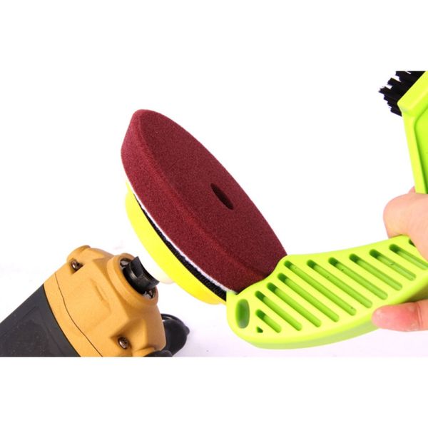 

1pcs 2019 new brush for cleaning buffing pads polished sponge disc cleaning abrasive wax marking brush auto detailing