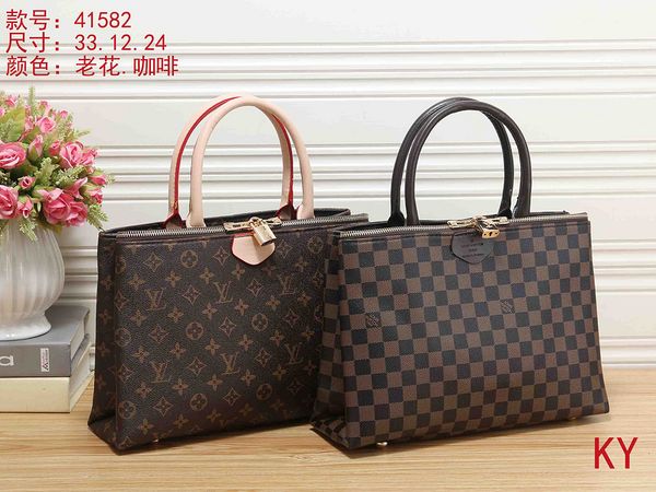 

2020 new luxury shopping bag women leather handbags shoulder bags messenger bags tote clutch neverfull louis vuitton l114