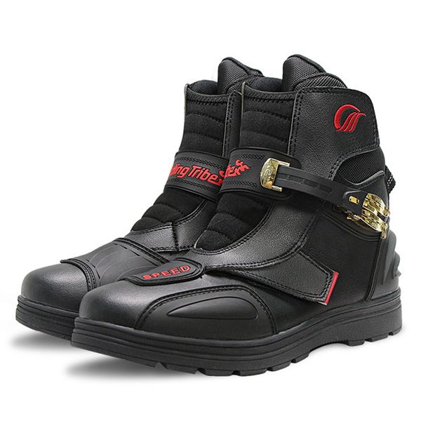 

speed road motorcycle boots moto shoes motorbike riding racing motocross mx boots ankle joint protective gear black red white