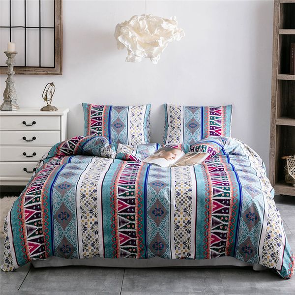 

bonenjoy  size bedding set bohemian american size king duvet cover sets nordic striped single bed linen double bedding sets