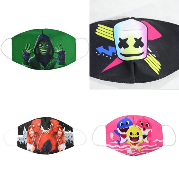 

cloth facemasks kids party accessories mask cotton face mouth mask cartoon youth children masks for kid cotan mascarilla bnplk, Blue