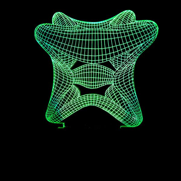 

3d маленький ночник из светодиодов настольная лампа usb лампа 3d морская звезда трехмерное видение amazon wish внешней торговли