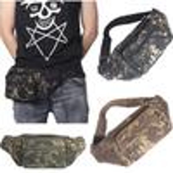 

оптовая продажа-горячие продажи повседневный холст многофункциональный камуфляж поясная сумка карманный мешок путешествия мобильный телефон