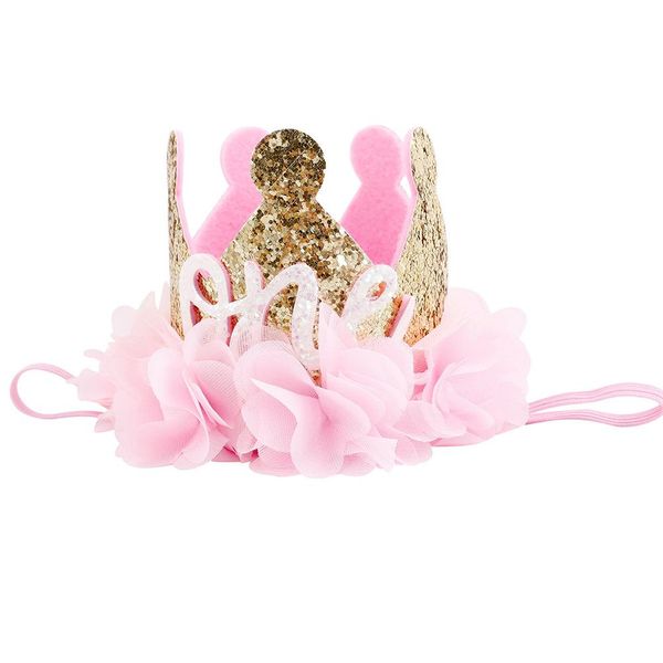 

the cute kids party festival headband baby glitter crown one/two headwear hair band