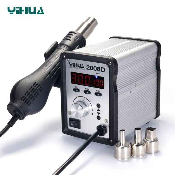 

yihua 2008d temperature adjustable smd rework station air soldering station ing