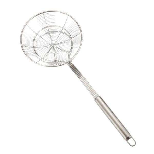

2pcs dia 20cm/7.87inch stainless spider strainer skimmer ladle,more solid durable for food dumpling noodle