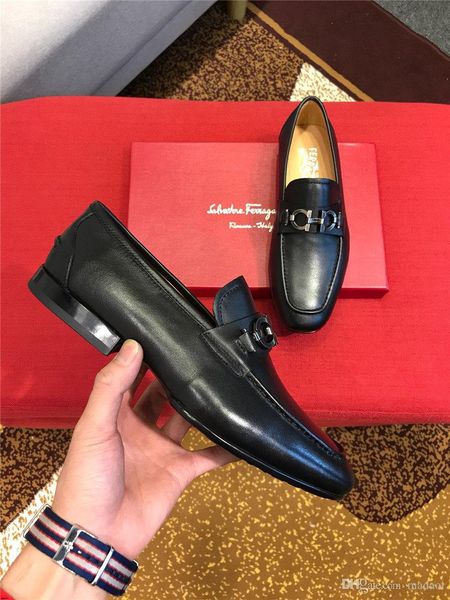 

21ss luxury brands pointed toe business brogue shoes men dress casual soft rubber shoes breathable wedding shoes madal, Black