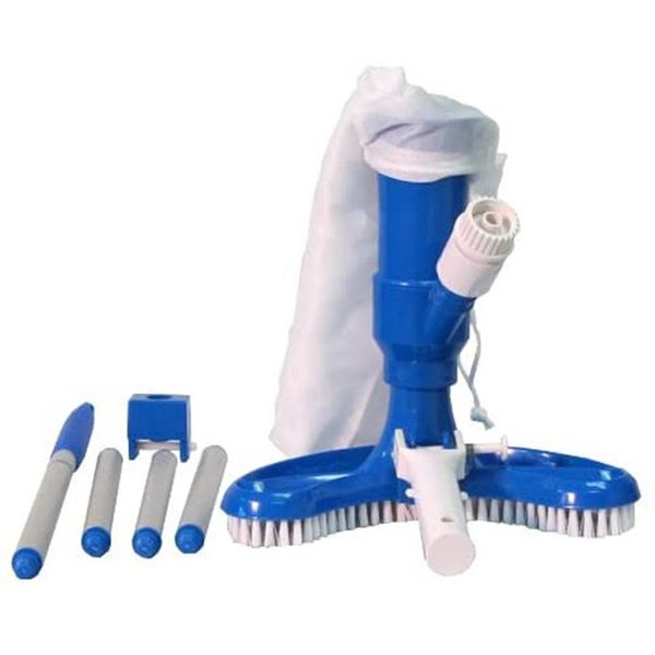 

portable mini jet swimming pool vacuum brush floating objects cleaning brush suction head pond vacuum cleaner