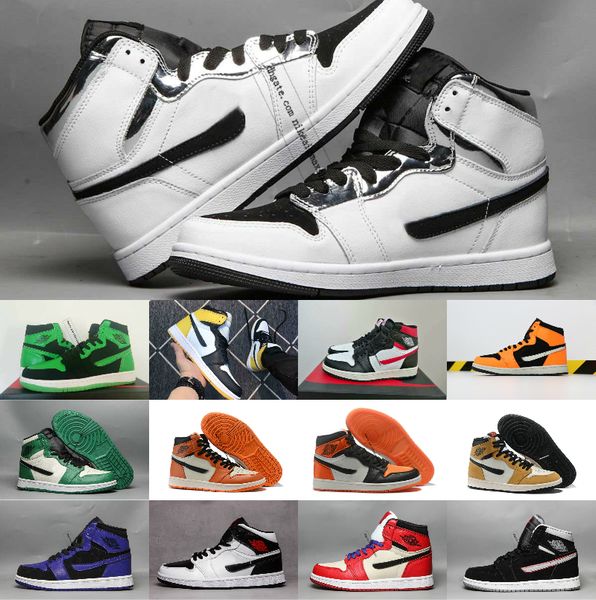 

1 og 1s bred toe chicago banned game royal basketball shoes men 1s shattered backboard shadow multicolor sneaker, Black