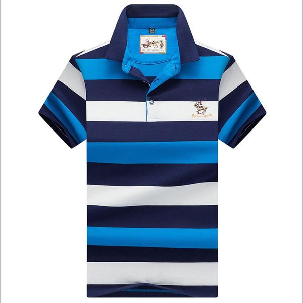 

3d embroidery poloshirt casual polo shirts men 's short sleeve polo shirt knitted fabric striped men polos luxury m-3xl, White;black