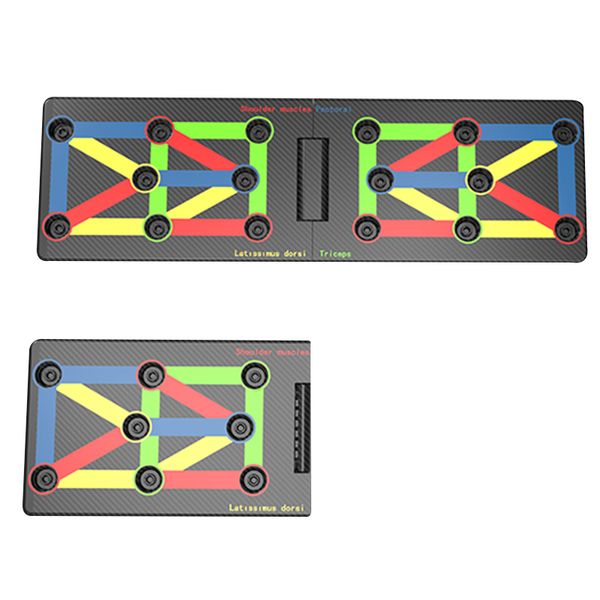 

new push up board 17 in 1 complete push up training system color-coded collapsible push-up bracket board