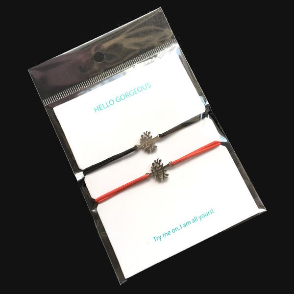 

2pcs bracelet with card life tree stainless steel charm adjustable elastic cord bracelet men women, Golden;silver