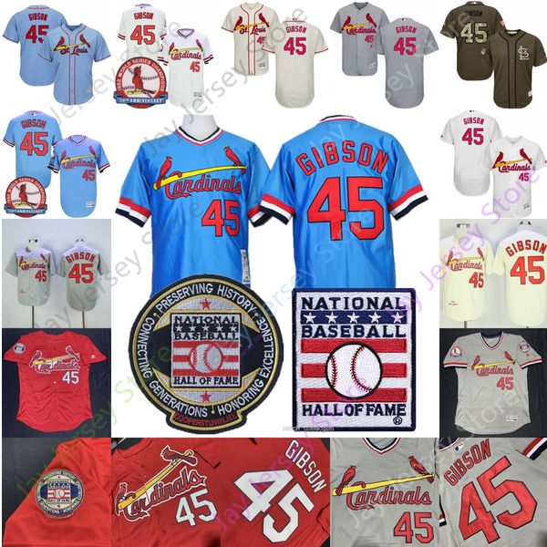 

Bob gib on jer ey men women t loui ba eball cardinal jer ey home away hall of fame cooper town mn cool ba e
