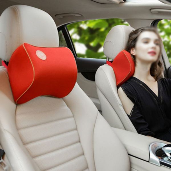 

car neck pillow soft auto cervical office chair bolster headrest supports cushion