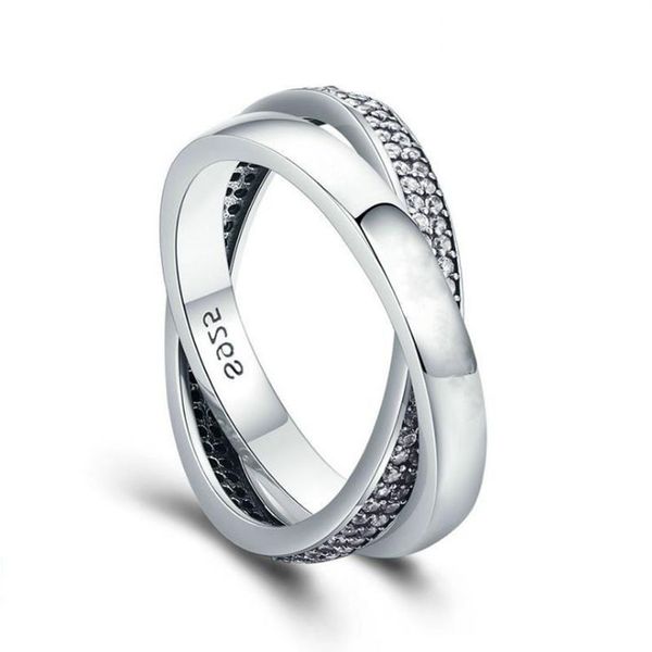 

2020 sell pr16 double ring flower ring women man size 6-9 big brand 925s silver ring diamond sell single lover gift