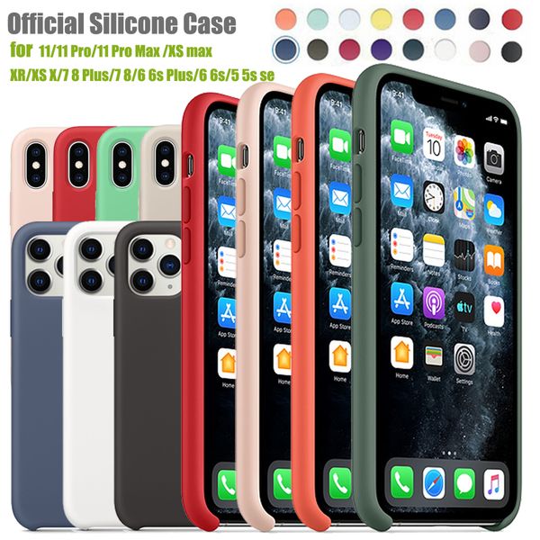 

Оригинальные Жидкий силиконовый чехол для IPhone 11 Pro Max Xs Хг X Case Официального Silky Soft-T