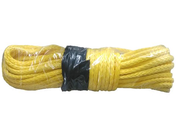 

14mm x 28m synthetic winch cable rope for atv/utv yellow towing ropes