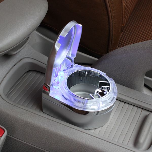 

car ashtray with led light with cover universal #c