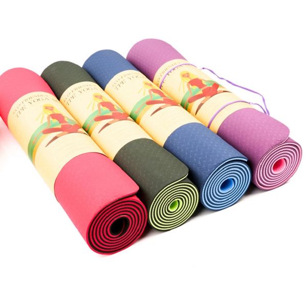 

6mm yoga mat anti slip sports carpet pads comfort foam yoga mats for home exercise fitness
