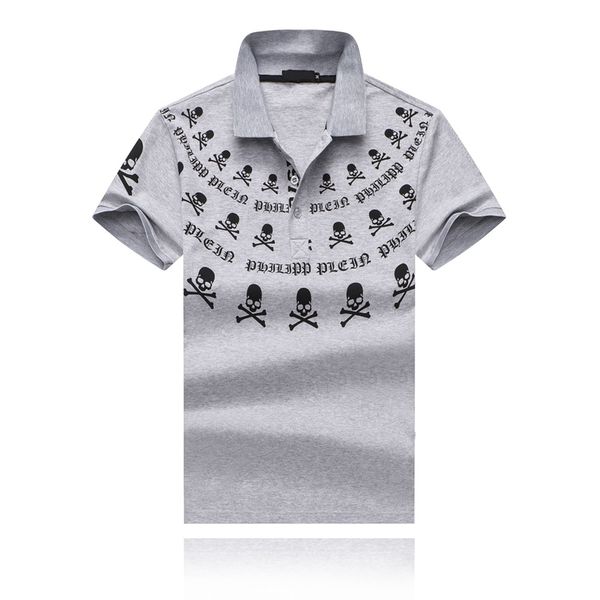 

19SS Hot Seller New Crossbones Head Embroidery Cotton Lapel Designer Polo Shirt Fashion Boutique Mens Designer T-shirt