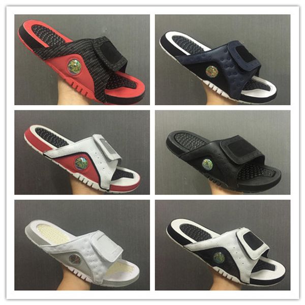 

Hydro13 тапочки 13s 2019 Синий черный белый красный Men House Комнатная резина Дизайнерские