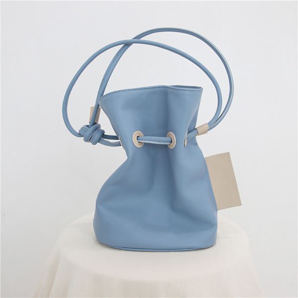 

fashion cute small drawstring shoulder bag design mini bucket bags crossbody messenger bag ladies purse party clutch handbag