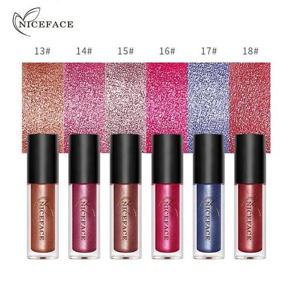 

niceface металлический блеск губ водонепроницаемый жидкость бархат блеск для губ долгое обнаженная сексуальная помада для губ макияж космети