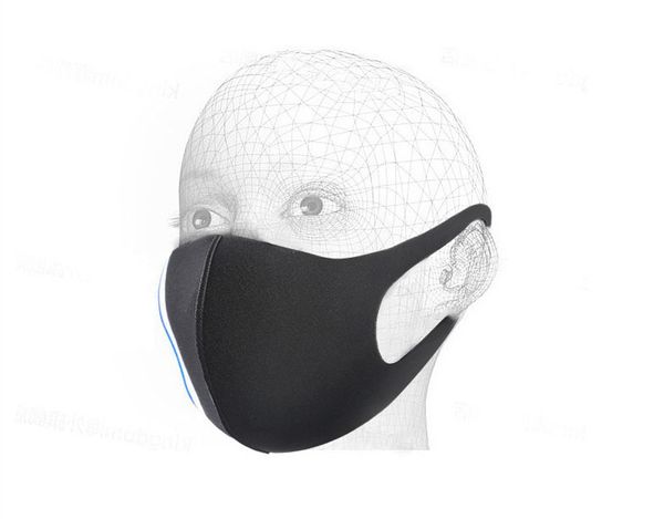 

3D Washable Mouth Mask Unisex Adult Kids Face Masks Fashion Reusable Anti Dust Pollution Face Shield Wind Proof Mouth-muffle Black
