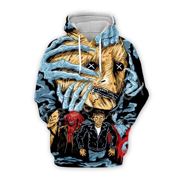 

tessffel halloween horror art newfashion harajuku casual tracksuit 3dprint hoodie/sweatshirt/jacket/shirts mens womens funny s-1, Black
