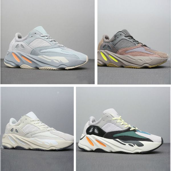 

2019 новый kanye west v2 статическая og дизайнер обуви классические кроссовки с волновыми runner семьсот спортивная обувь мода sneaker, Black