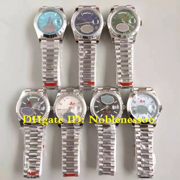 

8 colors swiss cal.3255 movement men's day date 40mm president blue roman 228239 228206 v8 super n factory watch mens automatic watches