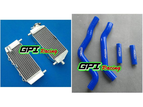 

aluminum radiator +blu hose for kx125 kx 125 03 04 05 06 07 08 2003 2004