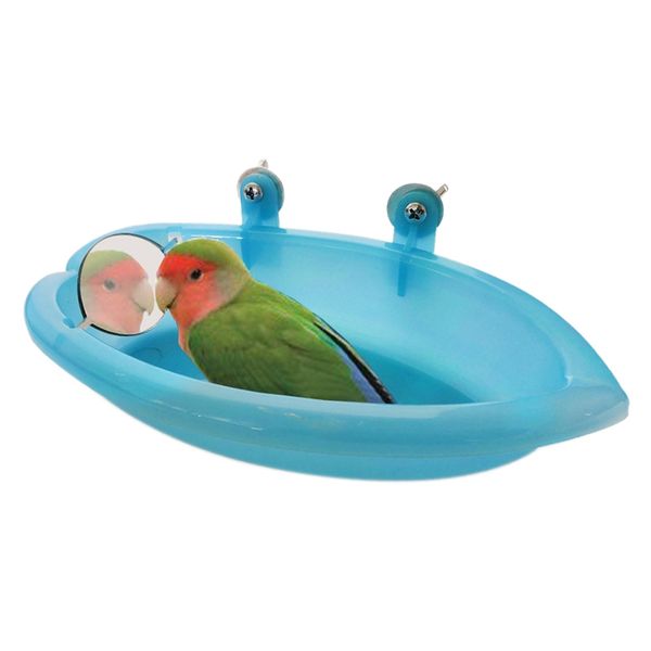 

bird toy parrot toys parrot bathtub with mirror pet cage accessories bird mirror bath shower box cage small