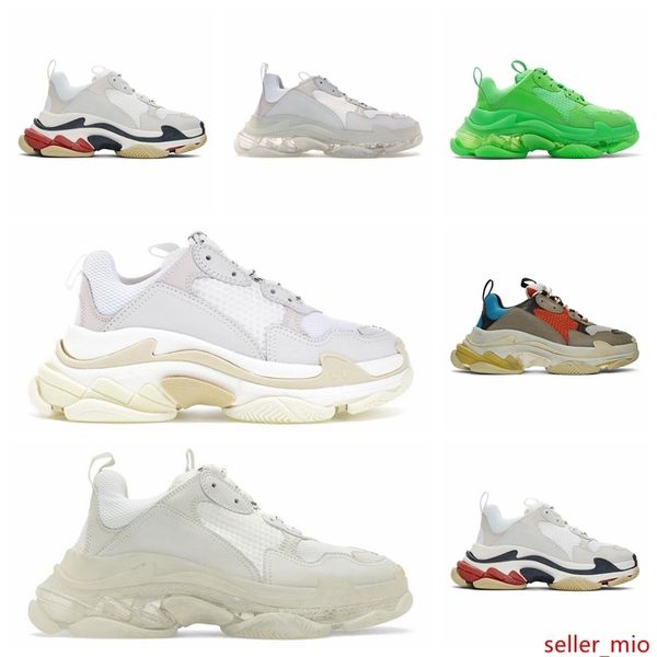 

skateboard sports shoes skateboard sports shoes triple s fashion designer shoes for men women clear sole neon green bla