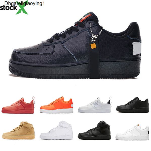 

duck 1 just black white orange men women basketball atheletic shoes utility red sports skateboarding wheat running sneakers