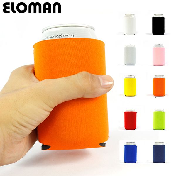 2019 Beer Can Cooler Sleeve Eloman Wedding Party Decoration Solid